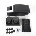OUKANING Console Latio Box Center 2007-2011 Console Center Storage for Car Nissan Versa Armrest Box Rotatable Black Tiida Leather