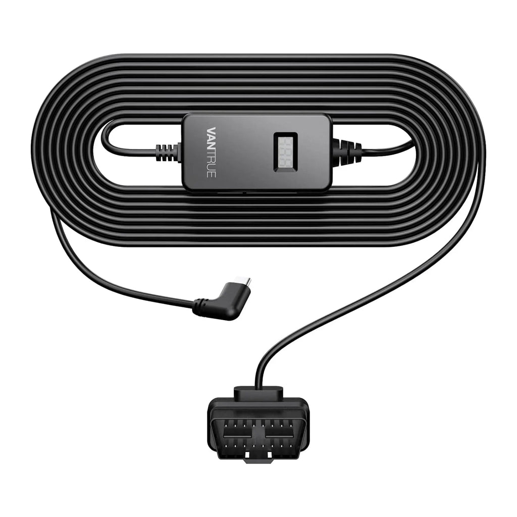 with USB-C Dashcams OBD Hardwiring listing) LCD for (See Cable Screen Vantrue