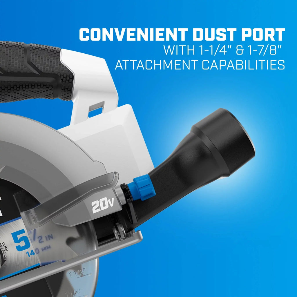 Battery-Powered Brushless Compact 5-1/2-inch Saw Not Circular (Battery HART 20-Volt Included)