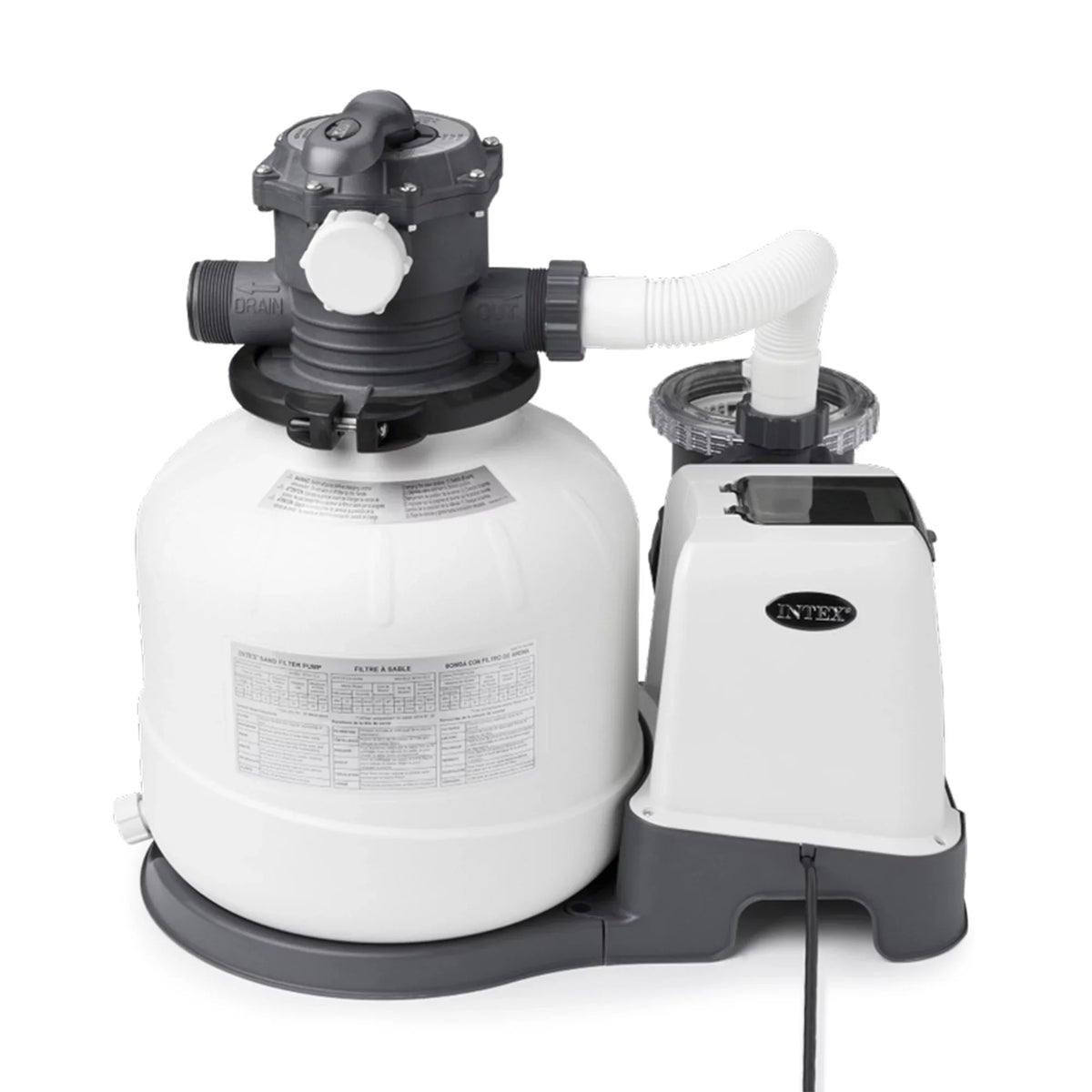 Sand Filter Intex ZX100 Automatic Pool Pool Pressure Side Pump with Cleaner