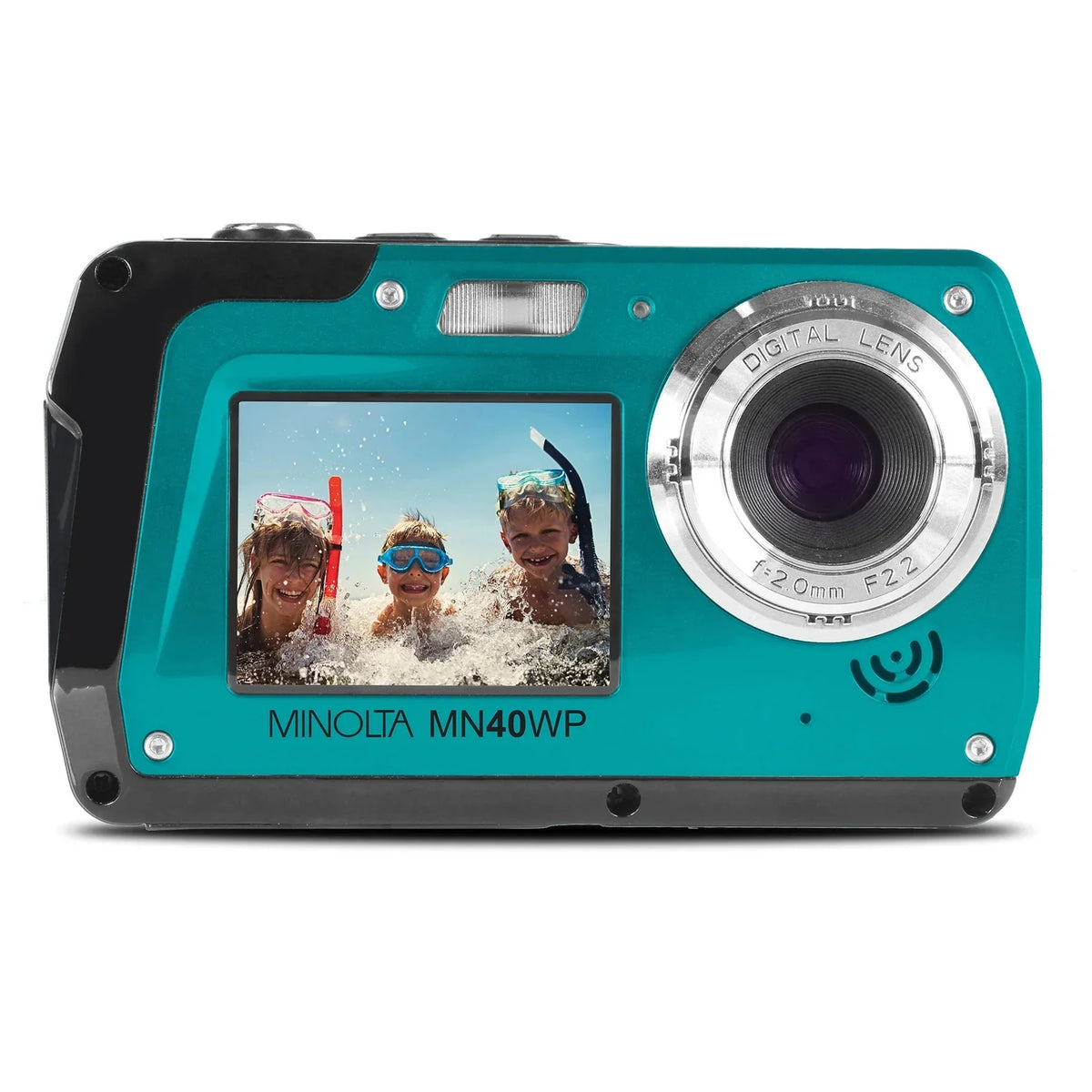 48.0-Megapixel MN40WP-BL (Blue) Waterproof Camera Minolta Digital