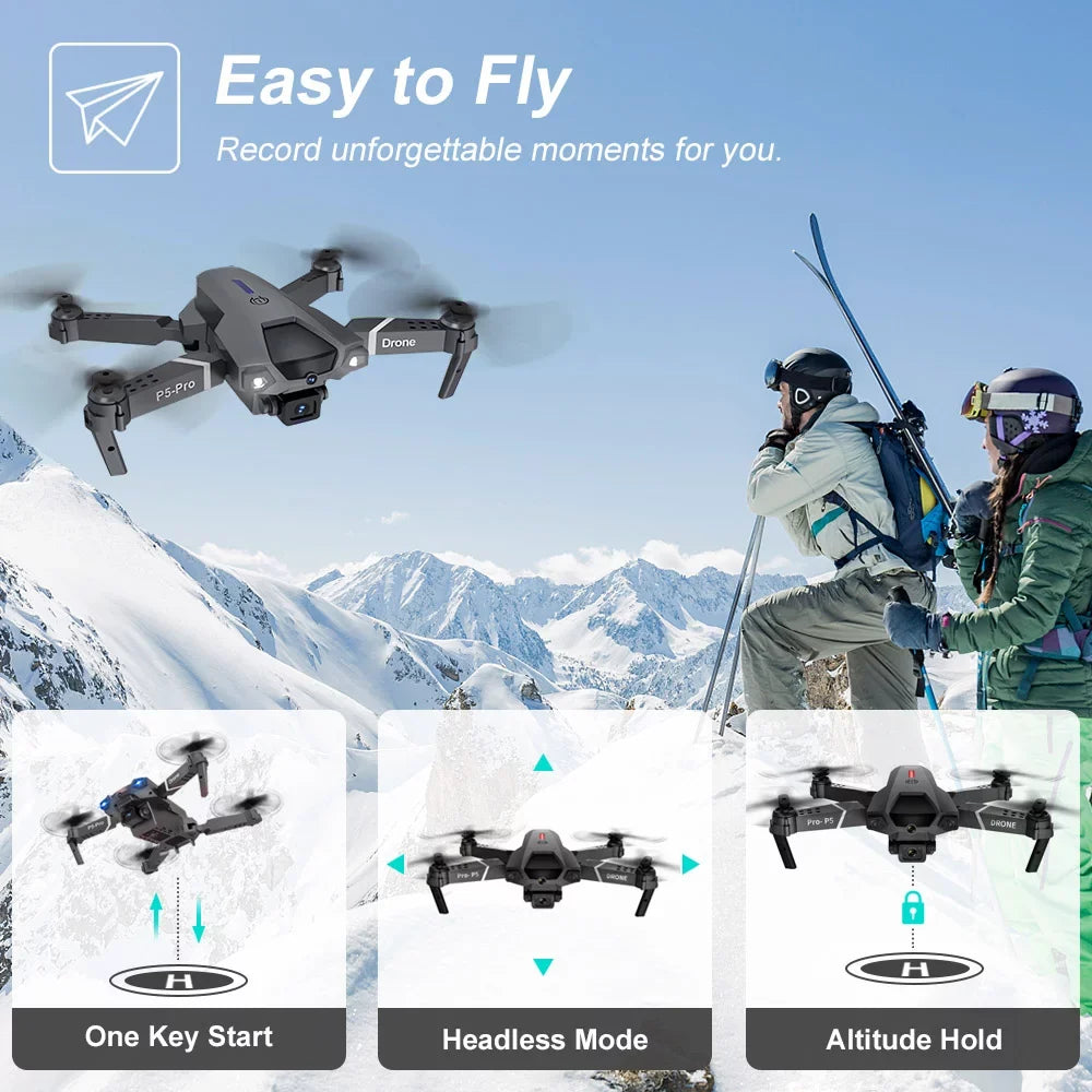 Gifts KROV 4K for Kids, Mini Camera 7 Toys Beginners Foldable 8 with Drone for Adults 10 Kids with 12 14 Old 11 years, 8 boys Toys Drone 3 13 10 Dual - for Ages and 9 Year Batteries