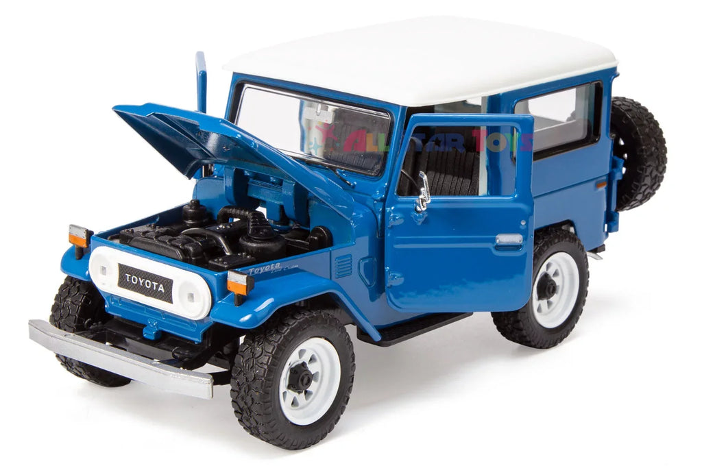 with FJ40 Land Toys Wheels Custom Model Blue 79323 FJ Cruiser J40 Diecast by Off-Road 1/24 Motormax All Royal Exclusive Toyota Star Cruiser