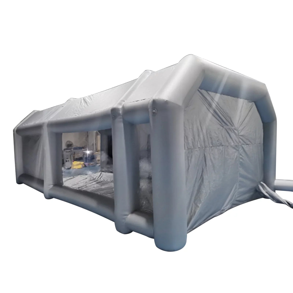 Windows Built-in Paint 26x13x10ft Inflatable Spray Portable Blower Spray Mobile Filter Booth System Paint PVC Air Miumaeov Spray Tent Paint and Transparent with Giant Inflatable Booth