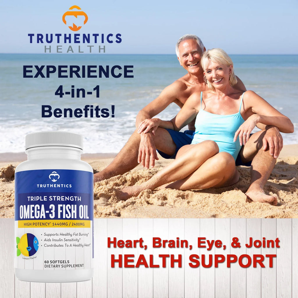 Turmeric - Each Fish Triple 3 Strength Omega Curcumin with Plus Oil Bundle Bioperine Count 60 650mg Truthentics