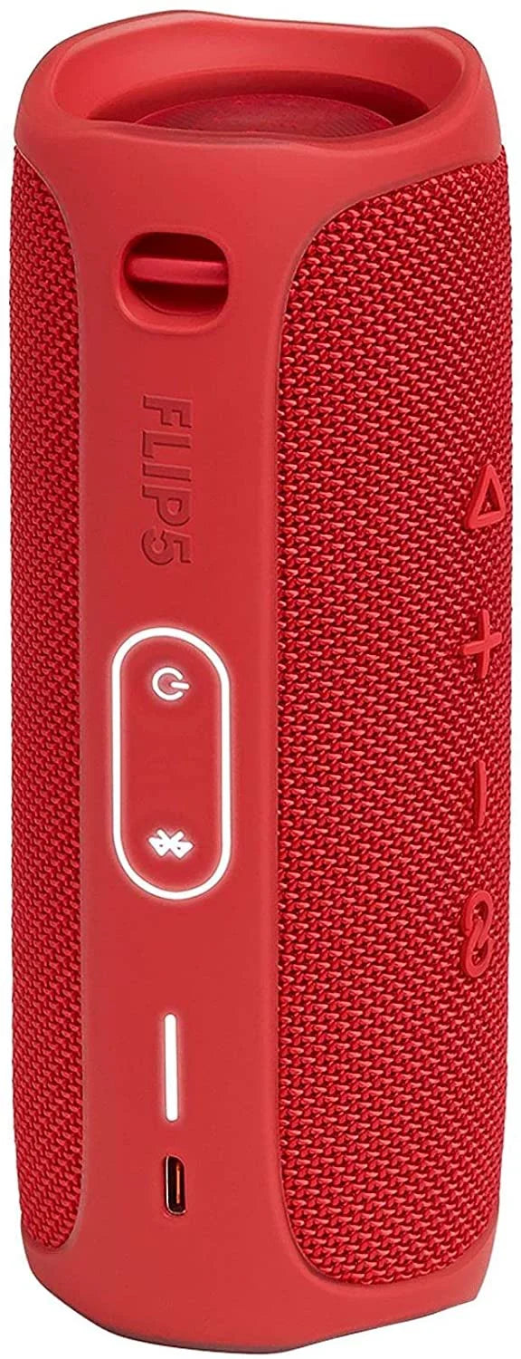 Red (Refurbished) FLIP Speaker, Waterproof JBL Portable 5 Restored