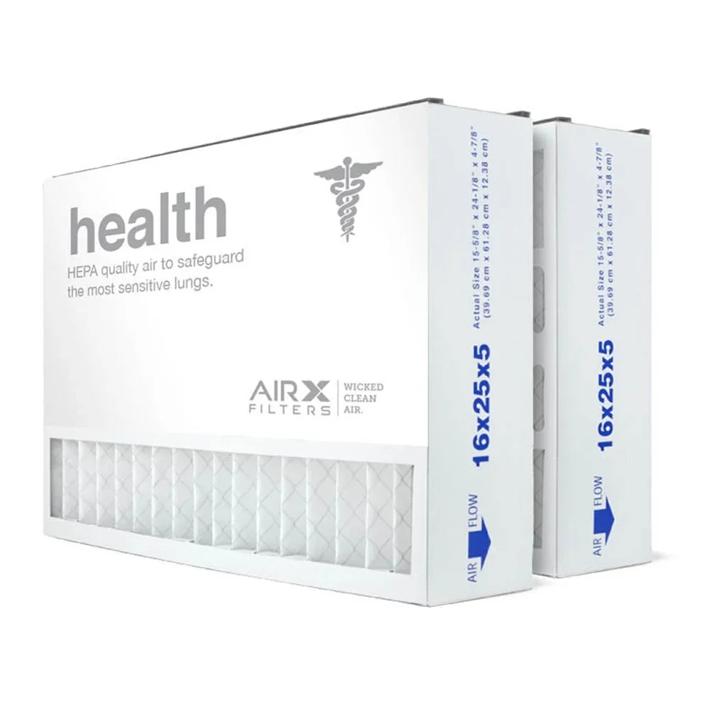Trion Replacement 229990-105, AIRx in Furnace Filters Made the Bear Health Air Air MERV Filter 2-Pack, 13 for AC 16x25x5 USA HVAC