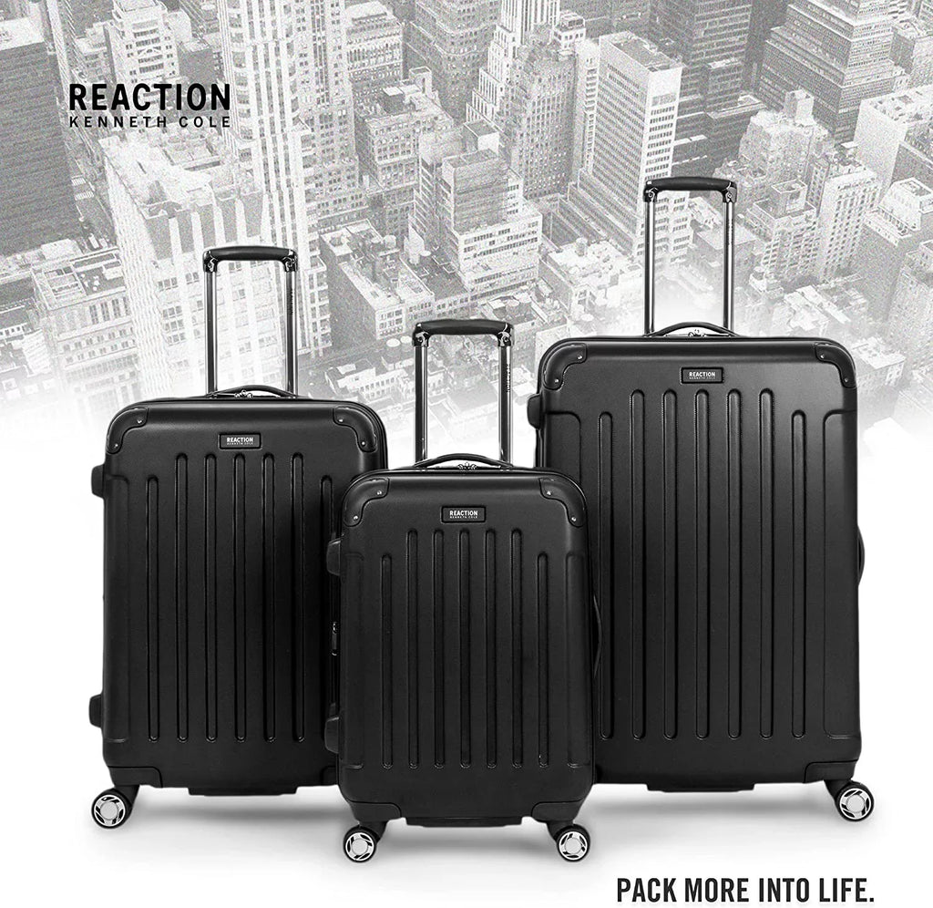 Spinner Set Expandable 8-Wheel Renegade Black Cole Kenneth 3-Piece 3-Piece Suitcase, Black, Set (20"/24"/28") Luggage REACTION Hardside (20"/24"/28") Lightweight