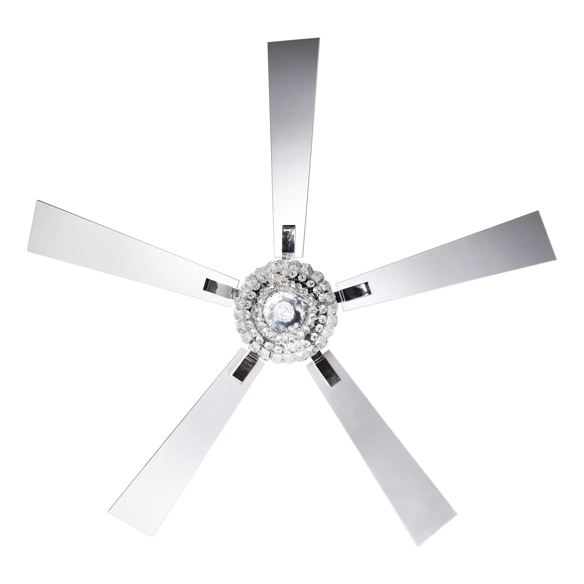 Not with Light Fan Parrot 5 Brushed Fan Included and Ceiling Bulb and Nickel Chandelier 48 Ceiling Remote Crystal Reverse Inches Blades, Uncle Modern 2 with Ceiling Fan