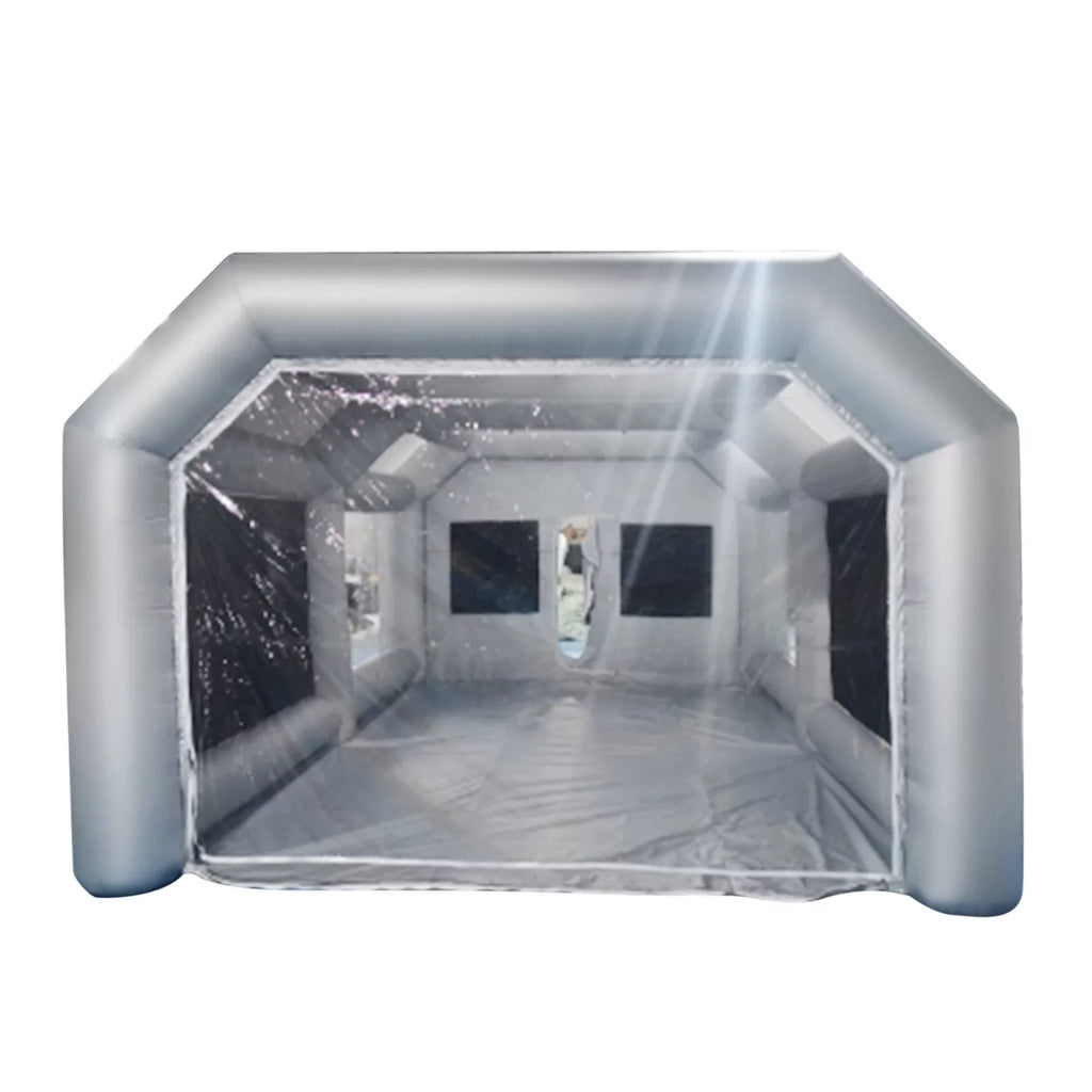 Windows Built-in Paint 26x13x10ft Inflatable Spray Portable Blower Spray Mobile Filter Booth System Paint PVC Air Miumaeov Spray Tent Paint and Transparent with Giant Inflatable Booth
