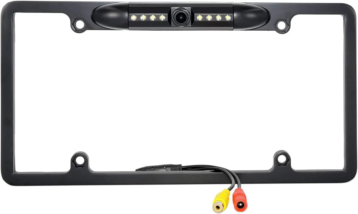 Rearview Backup Camera KW-V230BT Frame for Black KWV230BT License JVC Plate