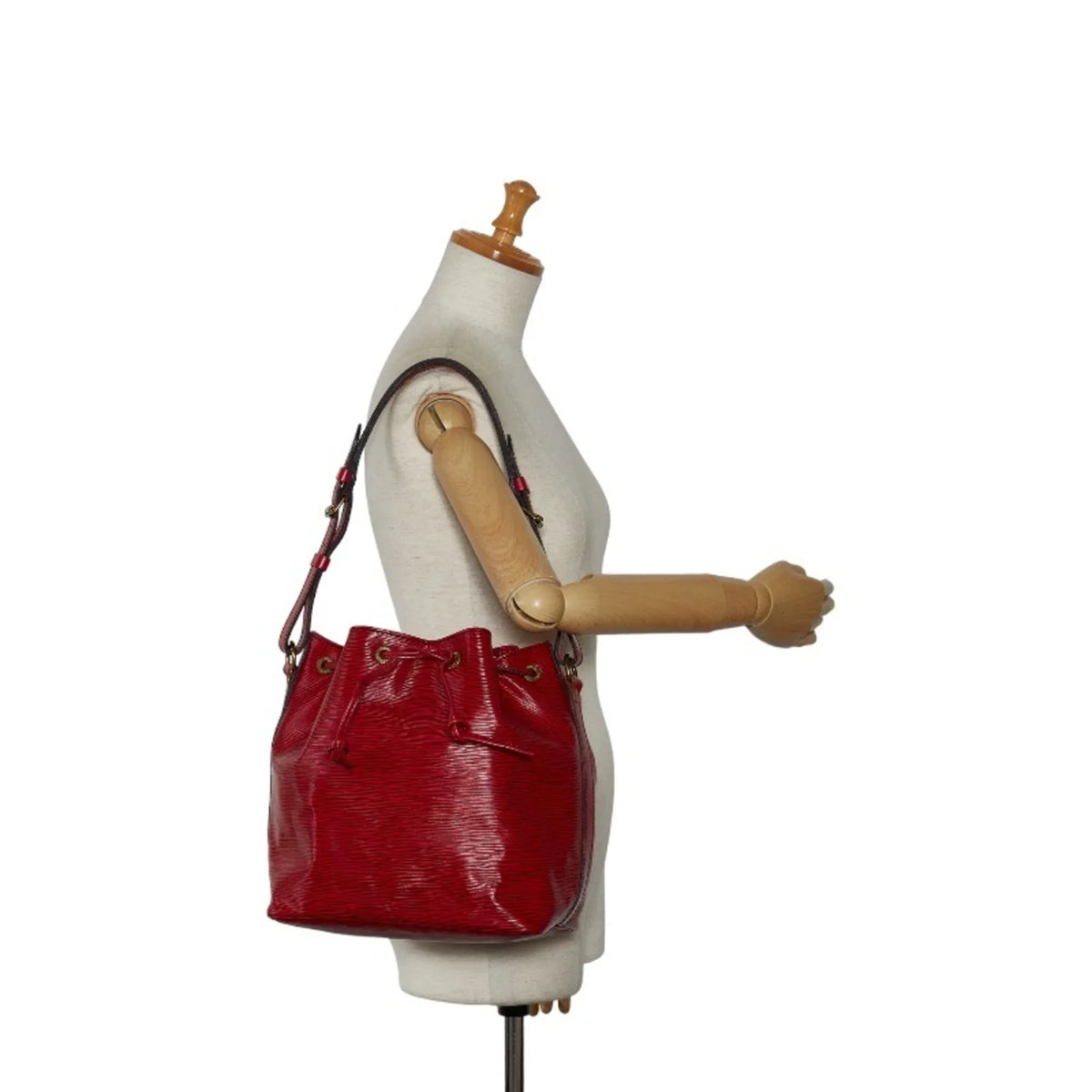 Vuitton Petit Pre-Owned Leather Shoulder M44107 One Noe Handbag LOUIS Red Bag Ladies Epi Castilian Louis (Good) VUITTON