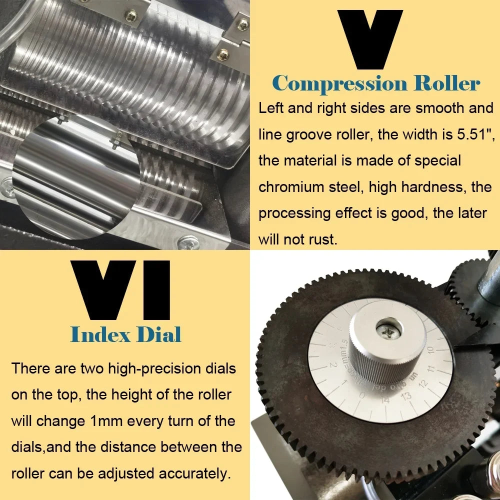 Making 3HP Mill Electric Double Machine Jewelry INTSUPERMAI Rolling Tool Head