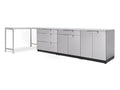 with Cabinet Kitchen Stainless Set Countertops in 5 Steel Piece Outdoor
