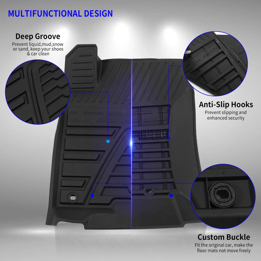 4Runner Seat Toyota Tray) Runner Fit 2013-2023 Cargo Trunk 4 Mat All (Fit Weather Cargo Liner Protector Without 2022 Mat Back Cover Accessories Mats Floor Sliding