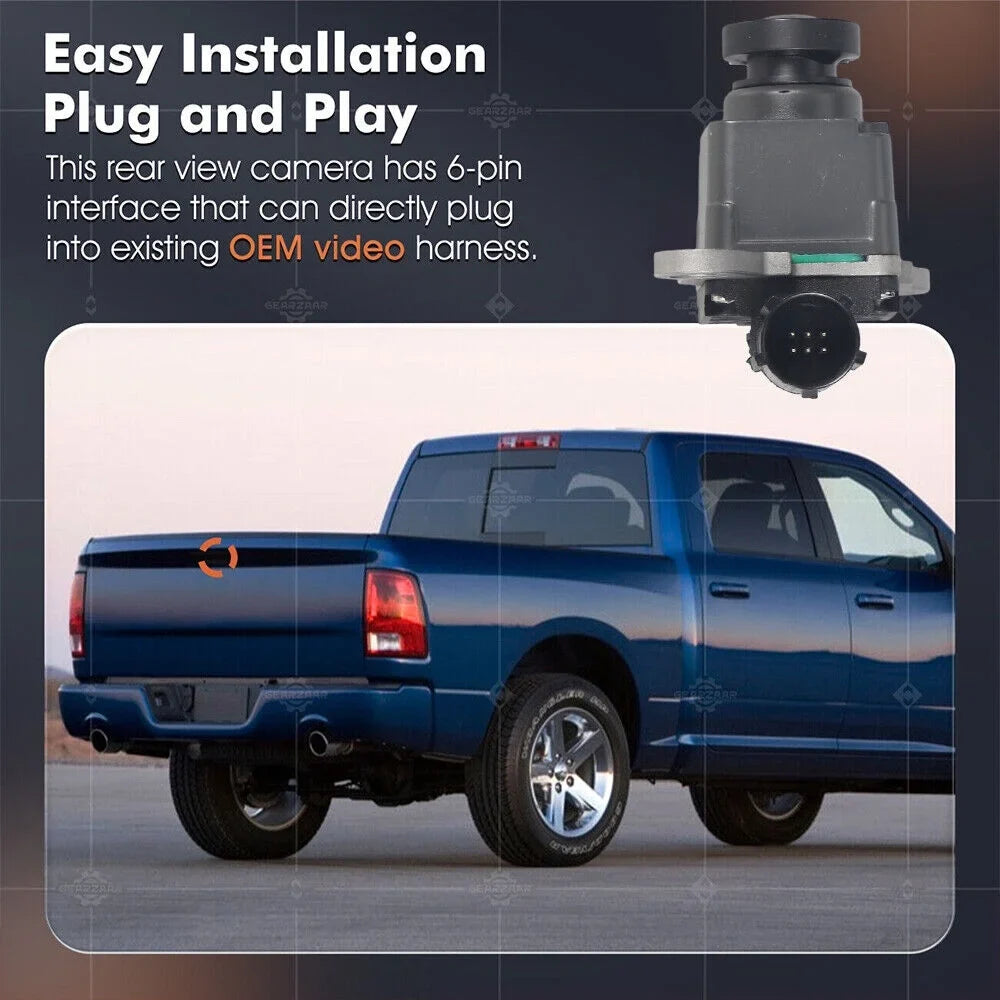 Installation Dodge Easy IP67 View Rear 170° Quality Camera High For With View RAM Angle Waterproof