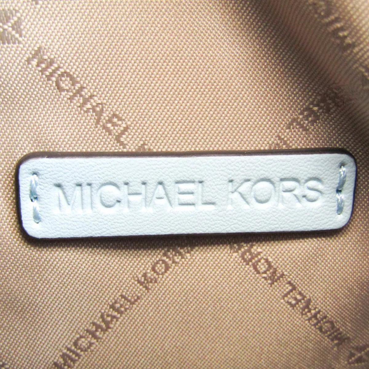 Blue (Good) Leather Kors Michael 35R3G4DC5L Shoulder Bag Pre-Owned Women's DOVER Light