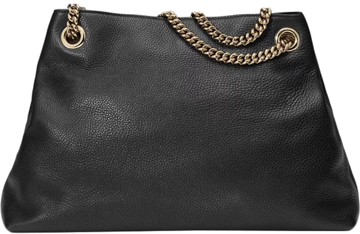 Shoulder Soho Gucci Handbag Chain Leather Black