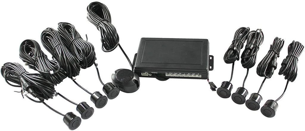 Black VTSR220 Parking Rear 4 and 4 Waterproof Boyo with Sensors Connector, Front