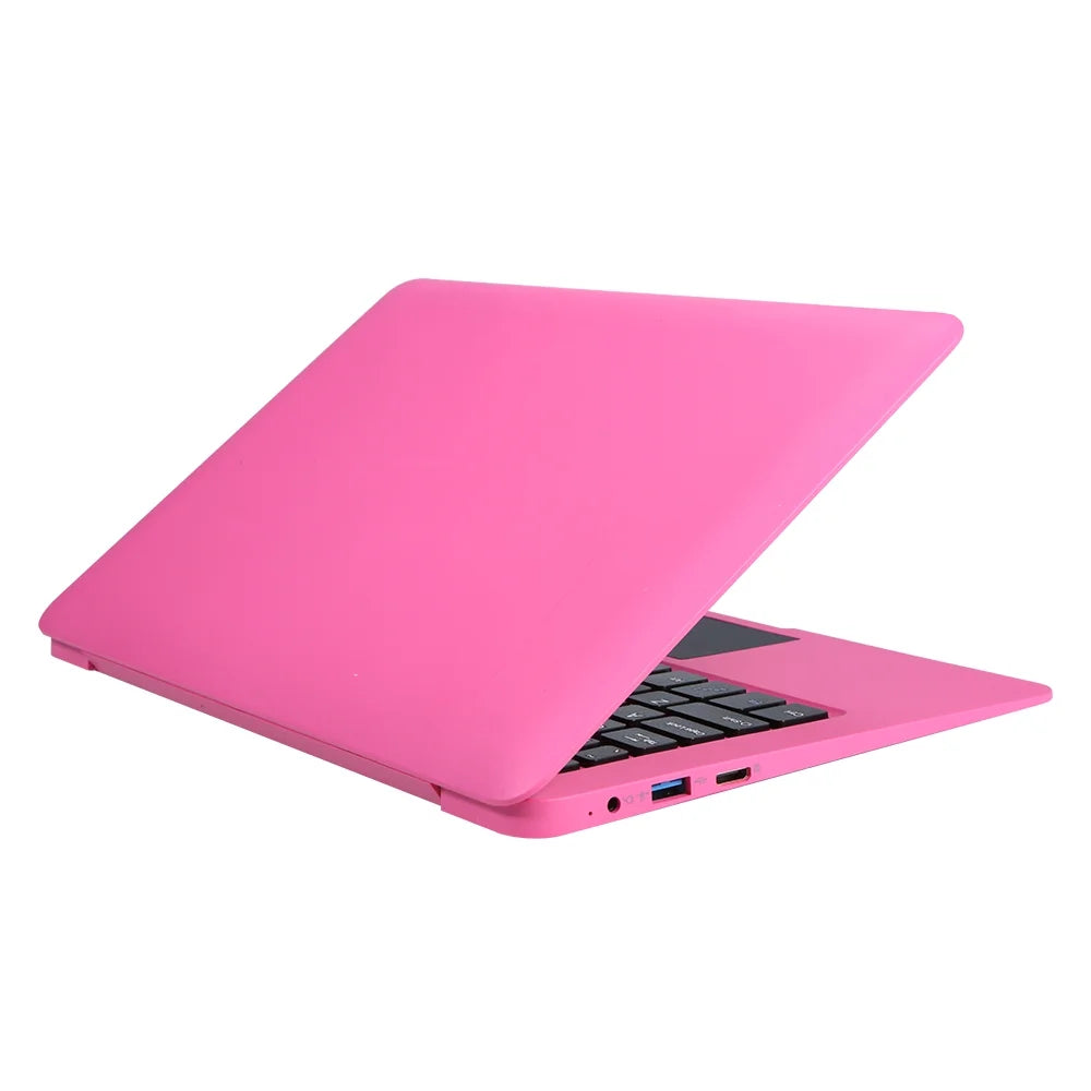 Portable Pink 10.1inch Intel 2GB+64GB/ with Processor/ Windows 10 card Netbook Quad Plug Core BT/ Support Wi-Fi/ Tomshine TF HD