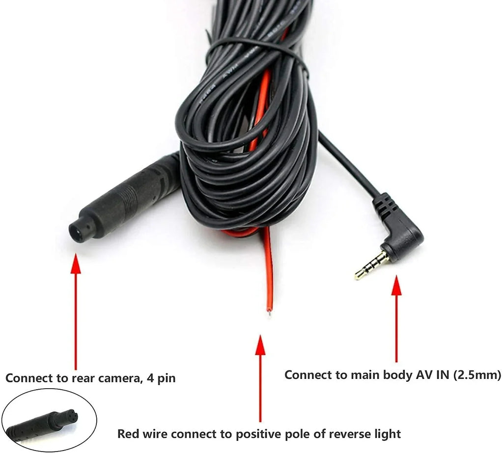 pin,2.5mm) G900 Suitable / Cable / Plus, Cord Camera Extension for 33Feet / not Rear G850 (4 T10 G840H / G840S