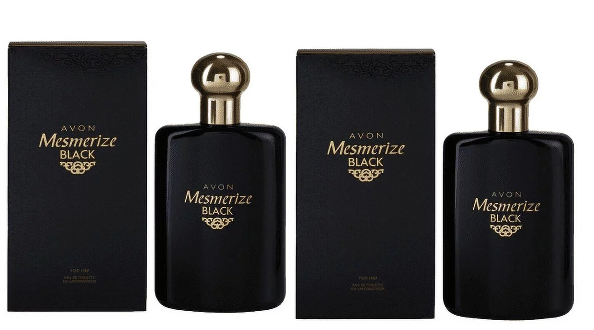 Black Avon 2 for Oz Fl Mesmerize of 3.4 Him de Eau Toilette Lot Spray