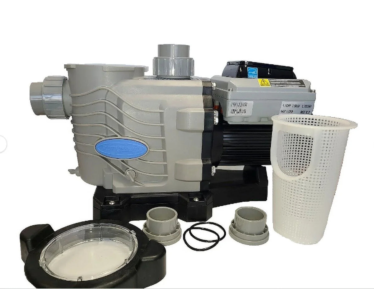 Unions, Torrent Speed 2" 3yr Stand 2hp Variable Pool Adjustable Blue Retrofit for Warranty Swimming with Pump