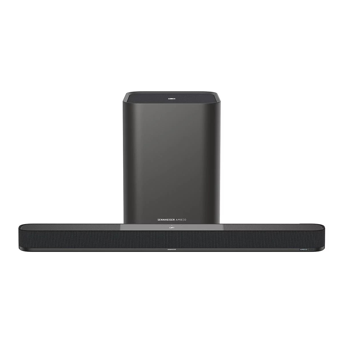 DTS:X Ambeo Soundbar AMBEO Sennheiser 8in Sub and 350W Atmos with Soundbar 7.1.4 Bluetooth Subwoofer Wireless Channel Plus Dolby with with