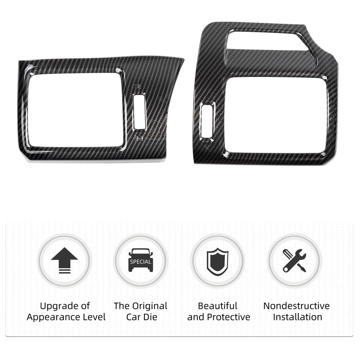 Trim for Side Conditioner Vent Center Cover Console AC Teledu Air Outlet 10-19 4runner