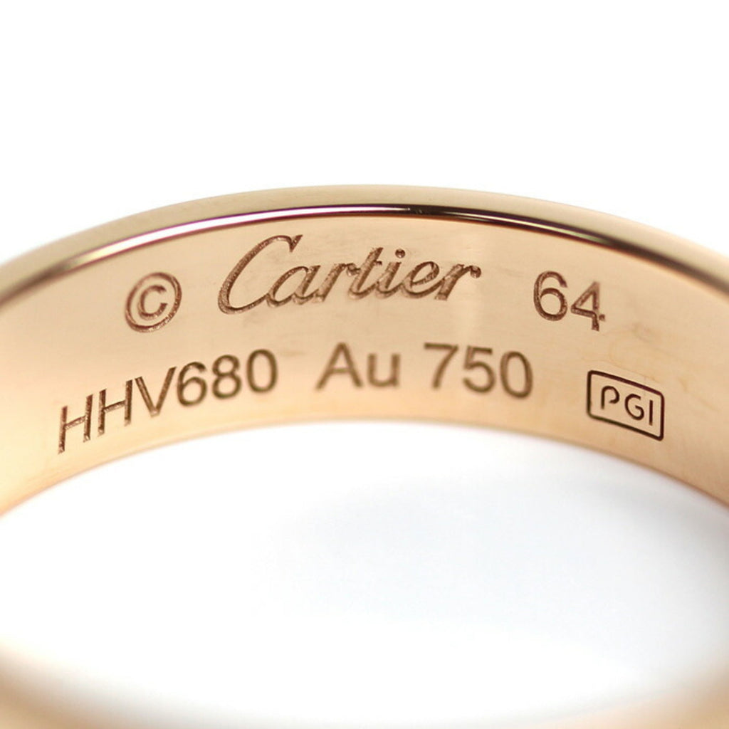 Size Love K18PG CARTIER 23.5 Gold Ring 7.0g Pre-Owned Pink B4084864 Men's (Good) 64