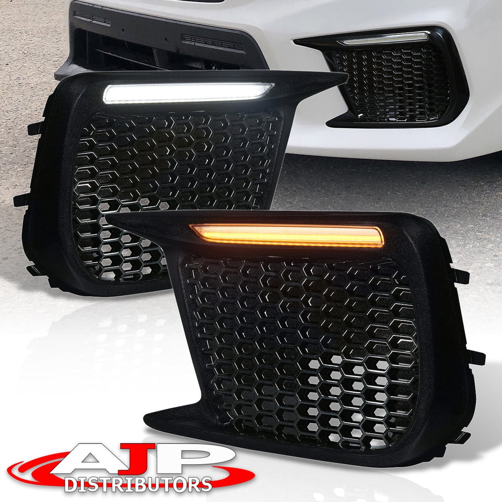 2019 WRX DRL 20 Set Running 2021 Distributors Kit Pair Lamps Blinker Lights Bezel 19 Subaru 18 Turn Amber For Compatible/Replacement 21 Fog Switchback AJP Sequential 2020 Indicator 2018 Signal STI LED