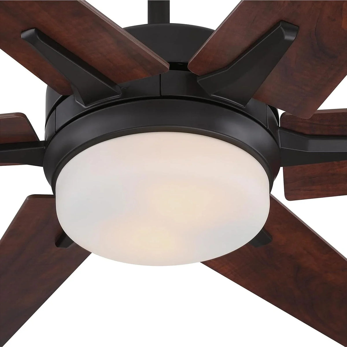 Control, Frosted and Inch, Compatible Opal GOURE Home 74002B00 Smart Black-Bronze Light, with Transitional Alexa with Google 60 WiFi Amazon Remote Glass LED Fan Ceiling Cayuga, Finish, Lighting