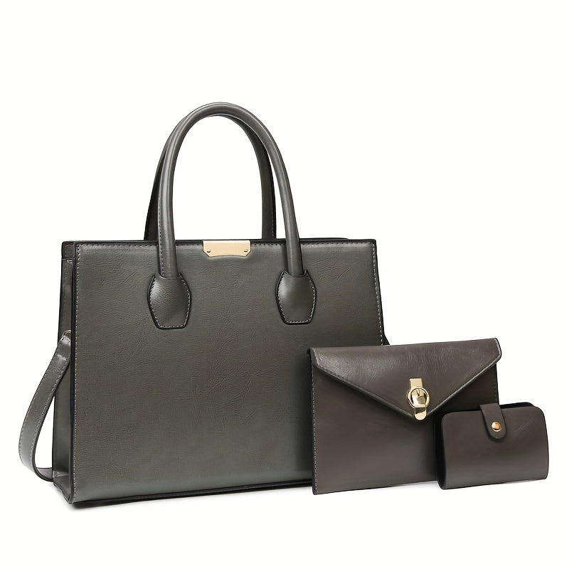 Top Tote MICHROE Handbag Set Vegan Vintage Purse Women‘s & Handle Shoulder Satchel Bag Luxury Crossbody Bag
