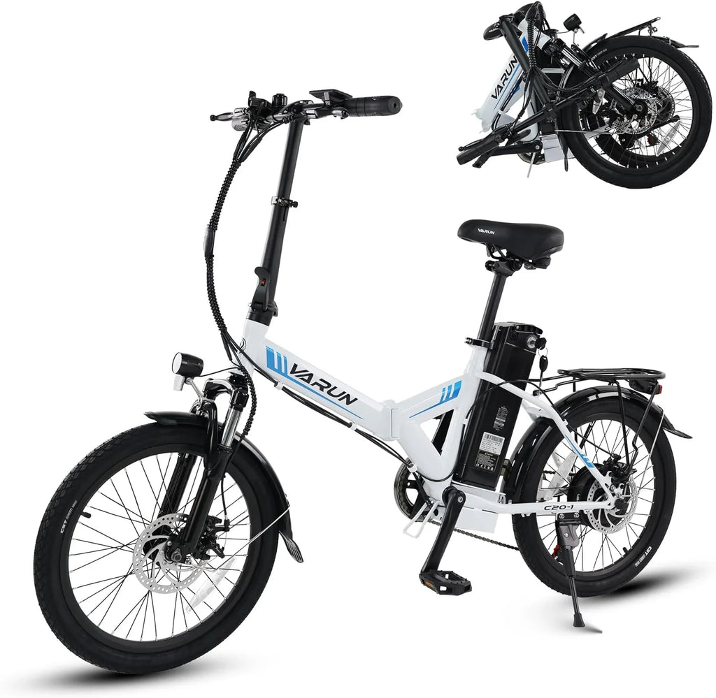 Electric Speed and 20MPH 40 VARUN Lithium with Miles Ebike Range Folding Wheels, Bike 500W Battery for 48V 20" - Stylish