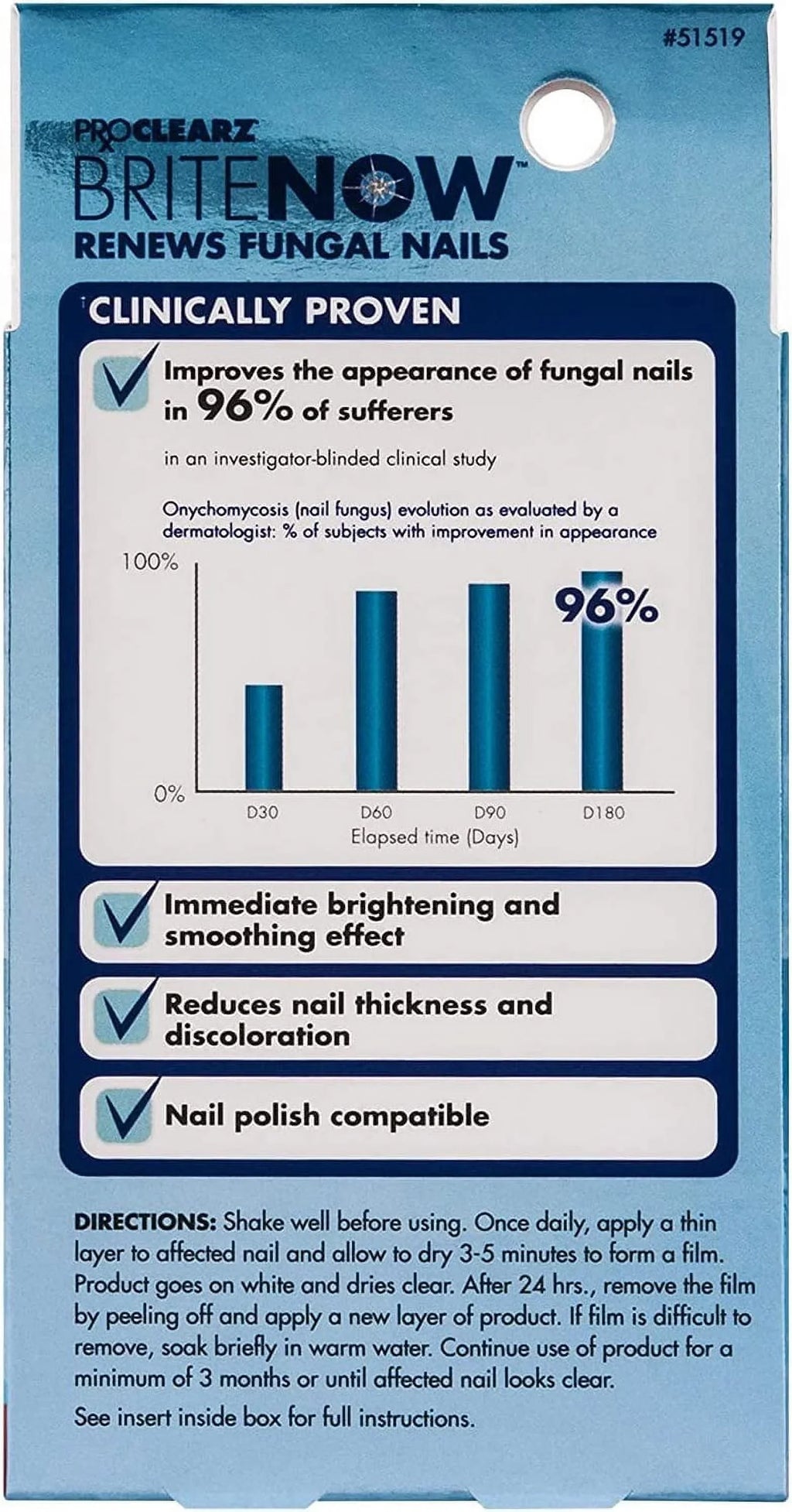Now Smoothing Nail ProClearz 0.5 Discolored The Nails, Peel-Away Damaged Treatment, Brightening Appearance Ounce Restores Technology, & & Brite Repair, Nail Of