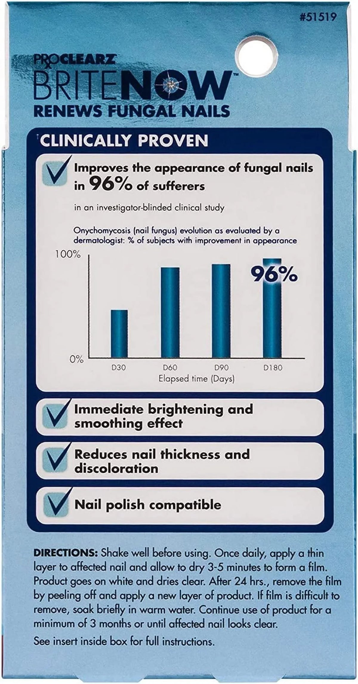 Now Smoothing Nail ProClearz 0.5 Discolored The Nails, Peel-Away Damaged Treatment, Brightening Appearance Ounce Restores Technology, & & Brite Repair, Nail Of