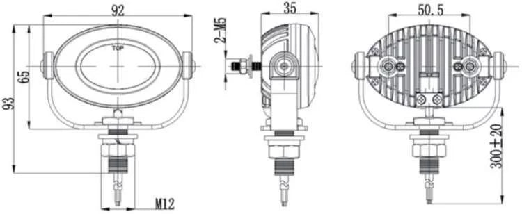 Ultra Auxiliary Lights Lamps Tri LED 6000K Glide Classic For Harley-Davidson