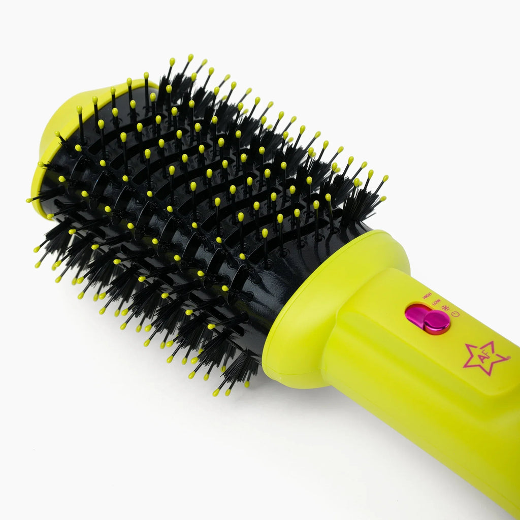 Ion, Volumizing 1 Settings, Round Yellow Temp Tool Styler, in 4 Blowout California Brush, & 3 Professional Anti-Frizz Collection, Quality Brush, Dryer Hair Salon Hot Negative