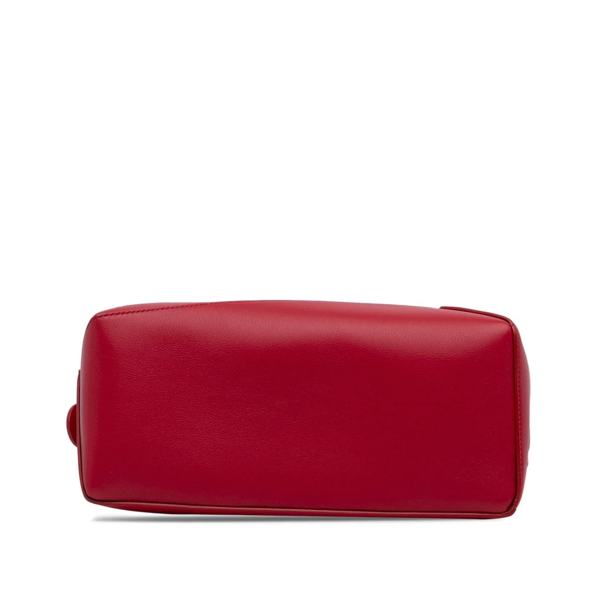 Authenticated (Good) Unisex Red LOEWE Mushroom Small Puzzle Pre-Owned Satchel Edge Leather Calf