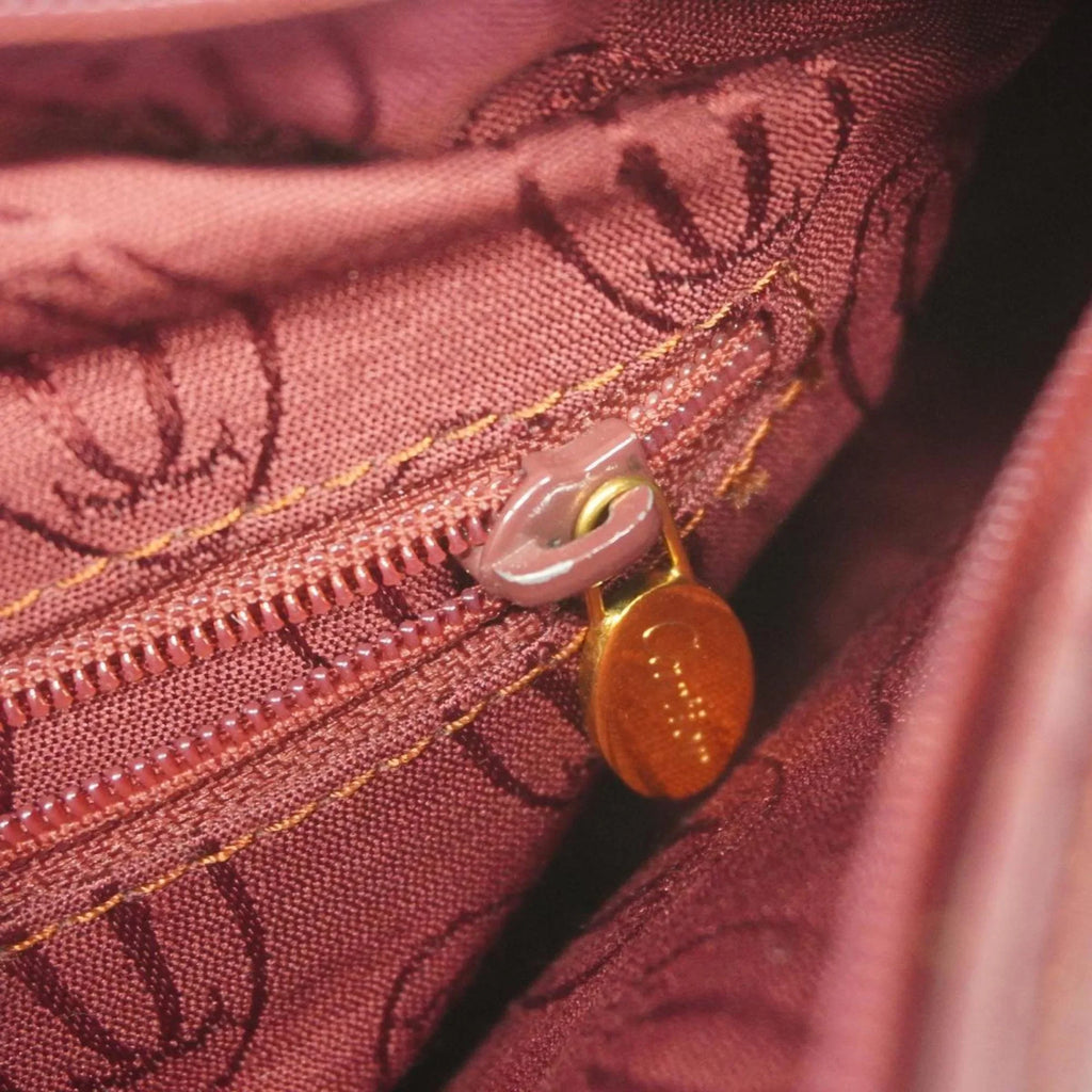 Must Cartier Bag (Good) Red Shoulder Pre-Owned Ladies Leather