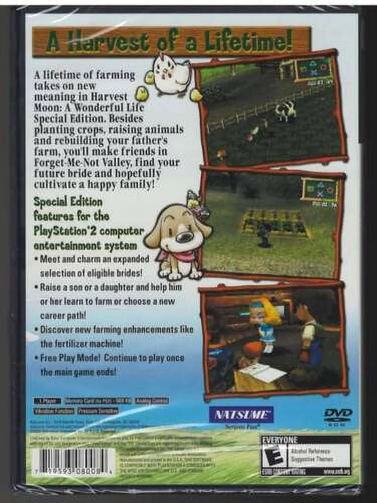 Version Wonderful Harvest Life Moon: Factory A PS2 US (Brand Sealed New