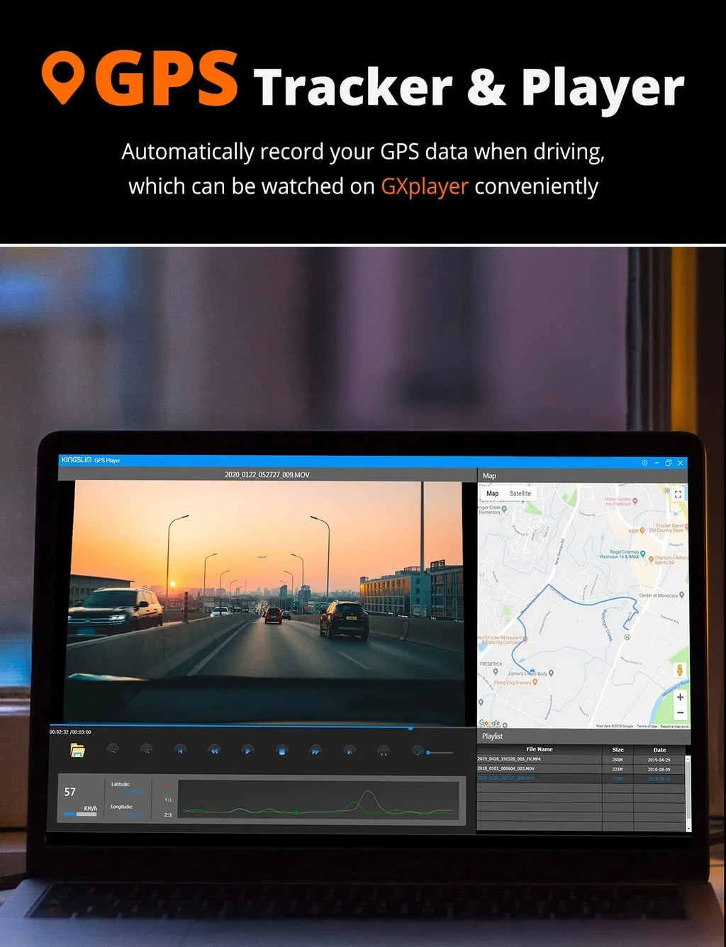 Cars Inch Dash KINGSLIM D4 Cam, 3 Rear 4K for Support IPS with Front 1080P Dual Max and Screen, & 256GB Camera