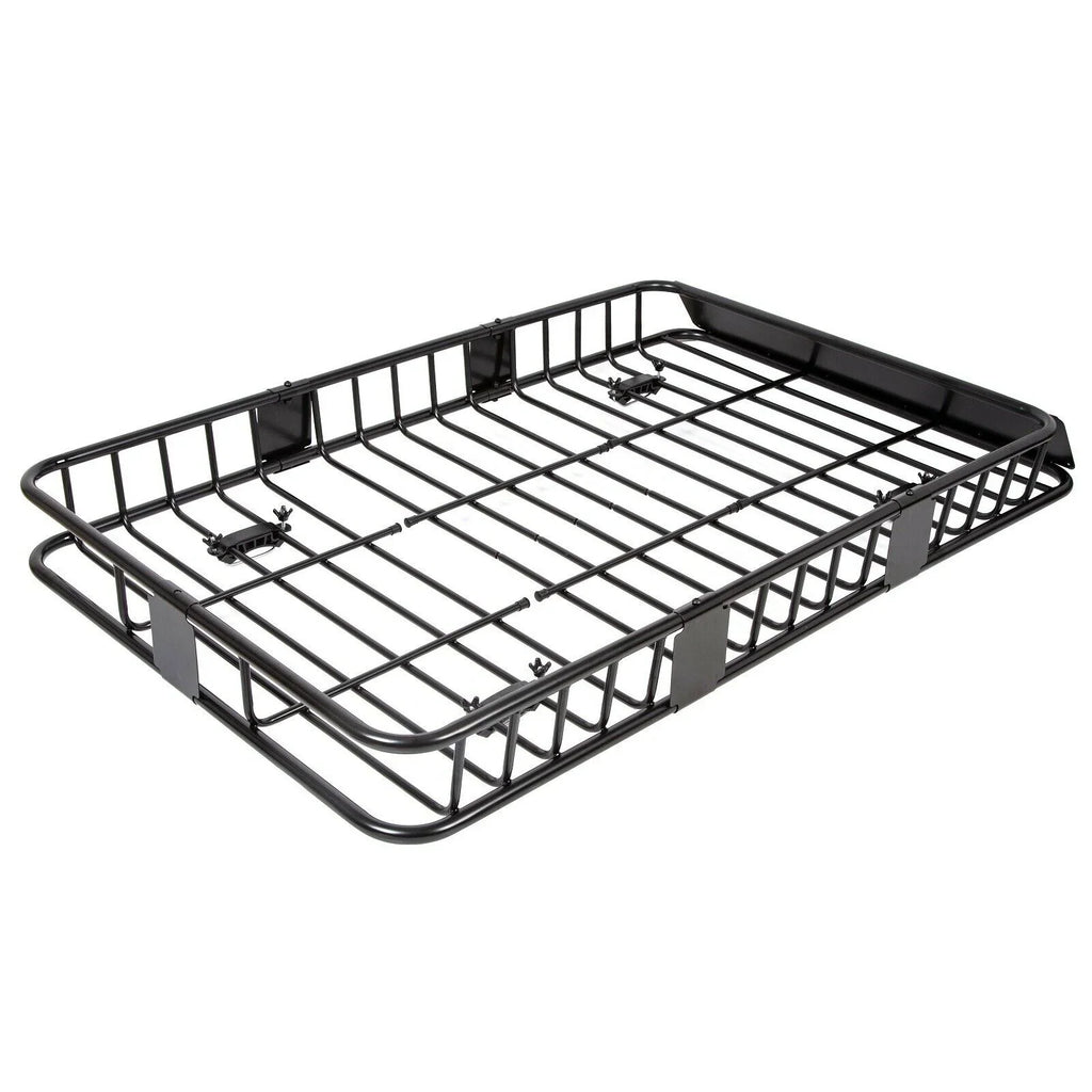 Basket Roof Universal Holder Carrier 64'' Rack Cargo w/Extension Luggage Teledu Top SUV