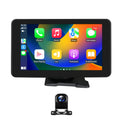 Adjustable 7" Radio 360° Auto GPS Bluetooth Android Car Camera Navigation Stereo Apple Unit Backup Carplay Link Touchscreen Mirror With Head Portable Player