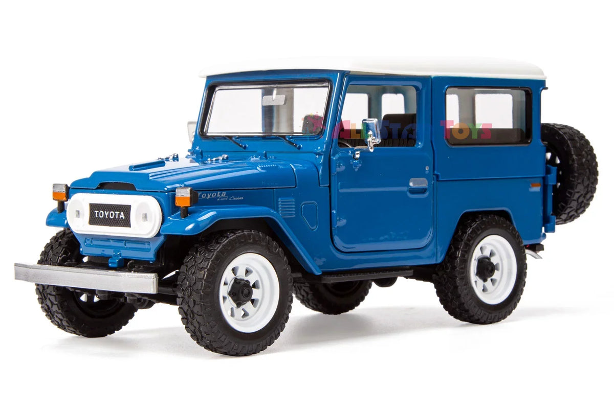 with FJ40 Land Toys Wheels Custom Model Blue 79323 FJ Cruiser J40 Diecast by Off-Road 1/24 Motormax All Royal Exclusive Toyota Star Cruiser