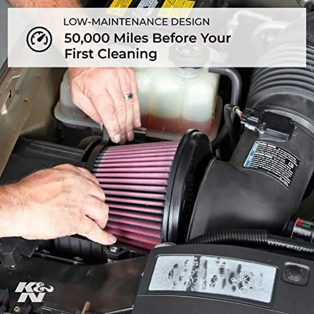 mm) (178 ID: Tapered: Base: Engine Filter, Clamp-On (89 Reusable, Universal mm) (117 mm) Top in RU-3130 in in mm) (89 Flange Height: 3.5 3.5 Round Air and in Washable K&N 7 4.625