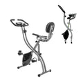 Upright Heart Recumbent 8 260 Sensor, Capacity, of Stationary Bike 1 Adjustment Rate Back Cycle Cardio Fitness 3 in workout, Bike, Rest, LCD and LBS Arm Home Levels Exercise Folding