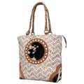 KB487 OHLAY western Upcycled TOTE Leather bag handbag Upcycled Canvas purse women KB Wool Hair-on Genuine