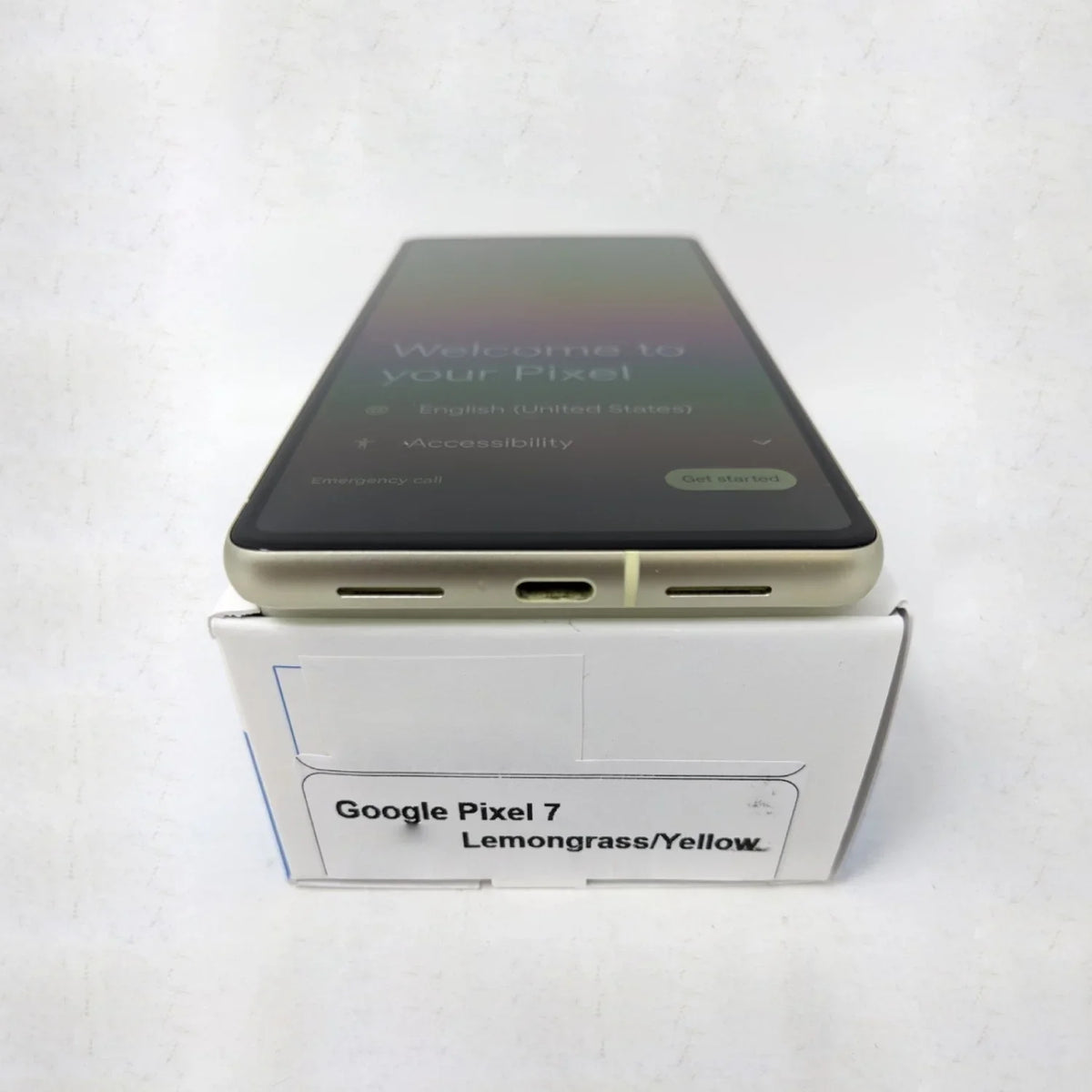 50MP Lemon Verizon 7 - GQML3 Google Smartphone RAM 128GB Unlocked 5G Pre-Owned (Good) 8GB Pixel Grass/Yellow