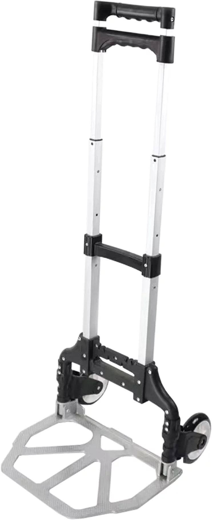 Height Luggage LC1800 Folding Adjustable Silver/Black Cart, EUROSTAR